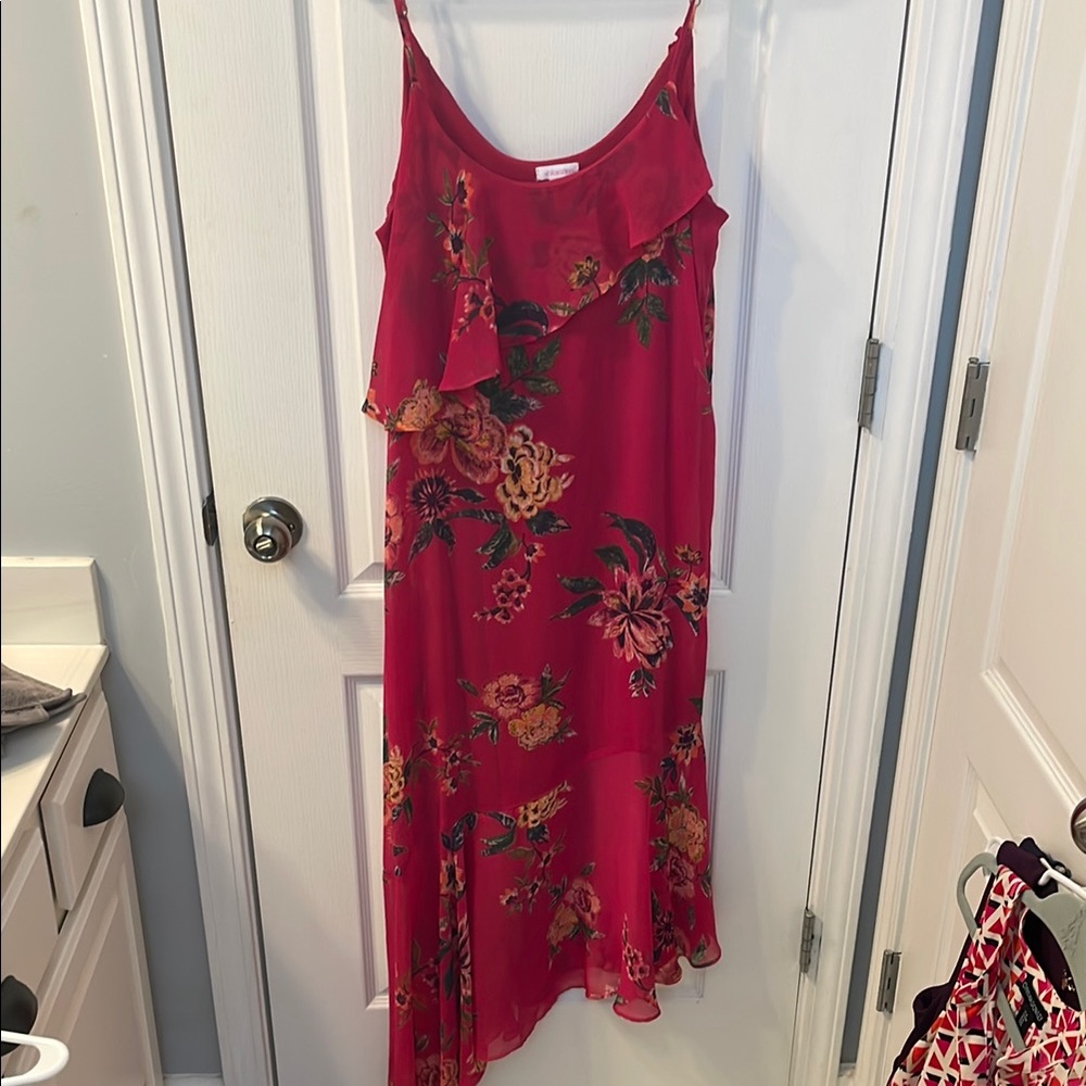Xhilaration Red Ruffled Wrap Sundress